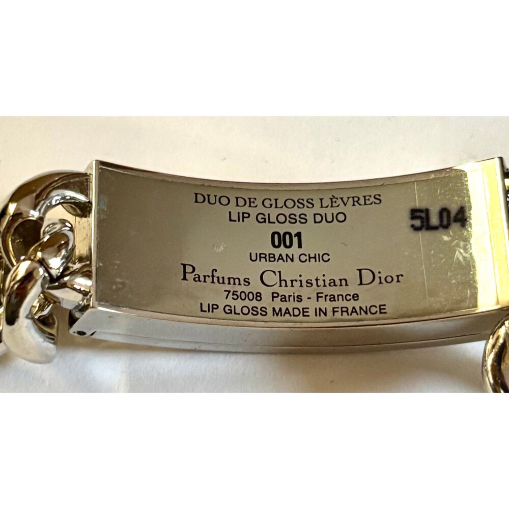 Dior Silver Chain Bracelet with Hidden Lipstick – Rare Collector’s Piece - Picture 4 of 5